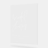 Minimalistisches handgeschriebenes Brautparty Acrylschild (Winkel)