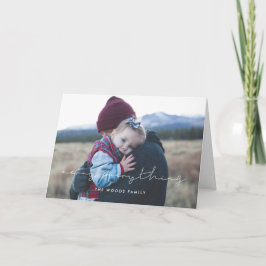 Minimalistisches handgeschriebenes Merry Everythin Feiertagskarte