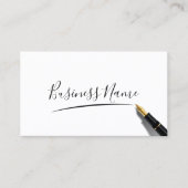 Minimalistisches handgeschriebenes Skript Einfache Visitenkarte (Vorderseite)