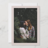 Minimalistisches handgeschriebenes Skript-Hochzeit Einladung (Rückseite)