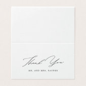 Minimalistisches handgeschriebenes Skript Personal (Außenseite Aufgefaltet)