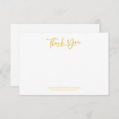 Minimalistisches handgeschriebenes Skript Vielen D Dankeskarte (Vorne/Hinten)