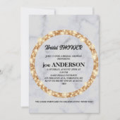 Minimalistisches handgeschriebenes Skriptschwarzes Einladung (Vorderseite)