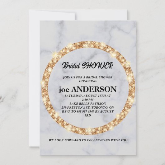 Minimalistisches handgeschriebenes Skriptschwarzes Einladung (Vorderseite)