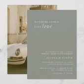 Minimalistisches Handscript Nichts Extravagant nur Einladung (Vorne/Hinten)