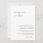 Minimalistisches Handscript Nichts Extravagant nur Einladung (Vorderseite)