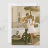 Minimalistisches Handscript Nichts Extravagant nur Einladung (Rückseite)