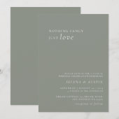 Minimalistisches Handscript Nichts Extravagant nur Einladung (Vorne/Hinten)