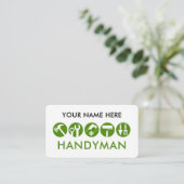 Minimalistisches Handwerker-Tools-Symbol Visitenkarte (Stehend Vorderseite)