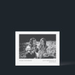Minimalistisches Hanukkah Retro Custom Foto Feiertagskarte<br><div class="desc">Diese minimalistische Hanukkah-Karte beinhaltet Ihr Foto und Ihren Text in einer Retro-Schreibmaschine Typografie.</div>