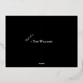 Minimalistisches "Happy Halloween" Bat Design in F Folieneinladung (Rückseite)