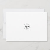 Minimalistisches Happy-Hour-Kundenbewertungsgeschä Einladung (Rückseite)