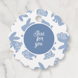 Minimalistisches Hasen-Geschenk-Anhänger – Ostern  Geschenkanhänger