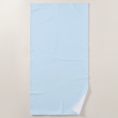 Minimalistisches hellblau schlicht strandtuch (Vorderseite)