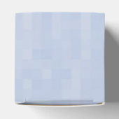 Minimalistisches hellblaues abstraktes Muster Geschenkschachtel (Oben)
