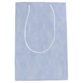 Minimalistisches hellblaues Muster Mittlere Geschenktüte (Vorderseite)