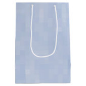 Minimalistisches hellblaues Muster Mittlere Geschenktüte (Rückseite)