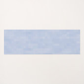 Minimalistisches hellblaues Muster, modern chic Yogamatte (Rückseite (Horizontal))