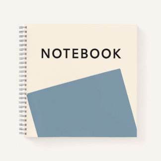 Minimalistisches hellblaues Notebook Notizblock