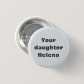 Minimalistisches helles Blau mit Silver Text Visit Button (Vorne & Hinten)