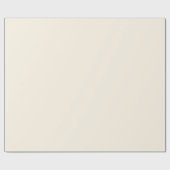 Minimalistisches helles Creme schlichtes Geschenk Geschenkpapier (Flach)