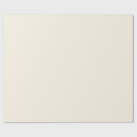 Minimalistisches helles Creme schlichtes Geschenk Geschenkpapier (Flach)