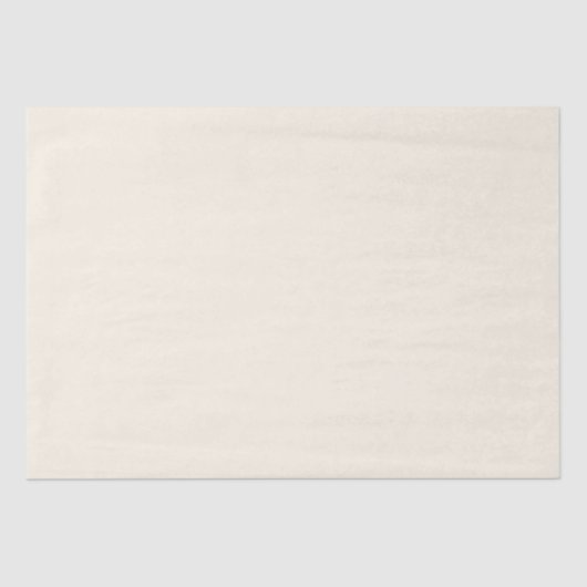 Minimalistisches helles Creme schlichtes Geschenk Seidenpapier (Vorderseite)