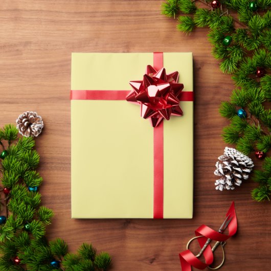 Minimalistisches helles khaki solides schlichtes e geschenkpapier (Feiertagsgeschenk)