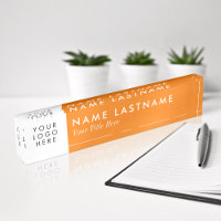 Minimalistisches, helles Orange Logo