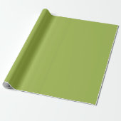 Minimalistisches, helles, solides Olivenöl Grün Sc Geschenkpapier (Ungerollt)