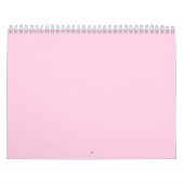 Minimalistisches hellrosa Brustkrebs-Bewusstsein Kalender (Titelbild)