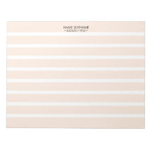 Minimalistisches, hellrosa Streifenmuster 11x8.5