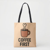 Minimalistisches Herz-Dampf-Tasche-Design Tasche (Vorderseite)