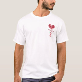 Minimalistisches Herz-Grafik Weißes T-Shirt