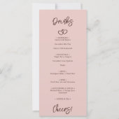 Minimalistisches Herz - Siena Rotes Abendessen & G (Rückseite)