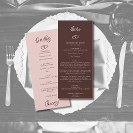 Minimalistisches Herz - Siena Rotes Abendessen & G