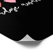 Minimalistisches Herz Überdosierungsbewusstsein Poster (Ecke)
