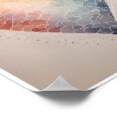 Minimalistisches Herzmuster Poster (Ecke)