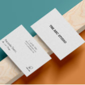 Minimalistisches Hinzufügen des Logos Visitenkarte