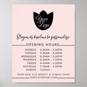 Minimalistisches Hinzufügen Ihres Logos einfache Ö Poster (Vorne)