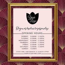 Minimalistisches Hinzufügen Ihres Logos einfache Ö Poster