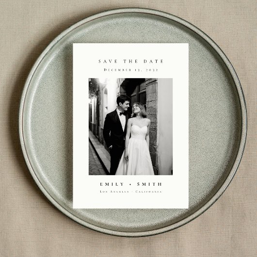 Minimalistisches Hochzeitbudget für Fotos Save The Date