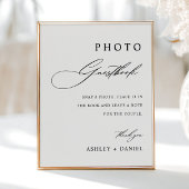 Minimalistisches Hochzeitsbuch Foto Gästebuch