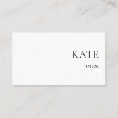 Minimalistisches Hochzeitsfest - Sitzplatz reservi Platzkarte (Vorderseite)