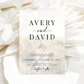 Minimalistisches HochzeitsFoto Einladung