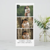 Minimalistisches Hochzeitshaus-Foto-Overlay Danke Save The Date (Stehend Vorderseite)