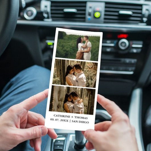 Minimalistisches Hochzeitshaus-Foto-Overlay Danke Save The Date