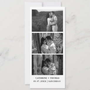 Minimalistisches Hochzeitshaus-Foto-Overlay Danke Save The Date