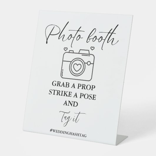 Minimalistisches Hochzeitshaus-Foto Sockelschild (Vorderseite)