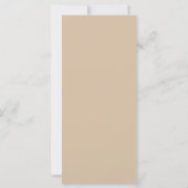 Minimalistisches Hochzeitsmenü (Rückseite)